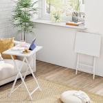 HOOBRO Folding Side Tables Set for Small Spaces