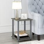 Furinno Simplistic 2-Pack Side Tables in Grey
