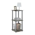 Furinno Simplistic 2-Pack Side Tables in Grey