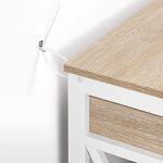 Industrial Console Table with Drawer and Shelves