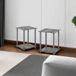 Furinno Simplistic 2-Pack Side Tables in Grey