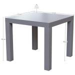 Lightweight Grey Beeston Side Table for Living Room