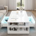Blisswood LED Coffee Table with RGB Lights