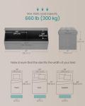 Light Grey Storage Ottoman Bench – Easy Assembly