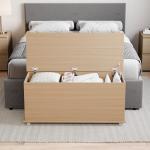 Vida Designs Pine Storage Ottoman with Lift-Up Lid