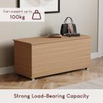 Vida Designs Pine Storage Ottoman with Lift-Up Lid