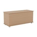 Vida Designs Pine Storage Ottoman with Lift-Up Lid