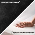 Plush Velvet Ottoman Storage Box for Bedroom