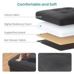 Dark Grey Foldable Storage Ottoman and Toy Chest