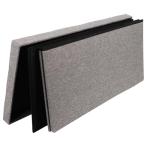 Dripex Large Folding Grey Storage Ottoman Chest