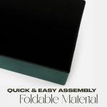 Forest Green Velvet Ottoman with Hidden Storage