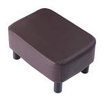 Modern Rectangle Ottoman Footstool with Wooden Legs