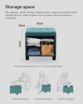 Light Green Storage Ottoman Footstool for Living Room