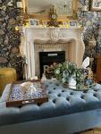 Duck Egg Deep Cushioned Chesterfield Footstool