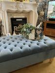 Duck Egg Deep Cushioned Chesterfield Footstool