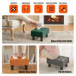 Velvet Green Footstool Ottoman for Any Space