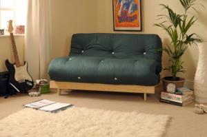Comfy 4ft Double Wooden Futon Set with Mattress