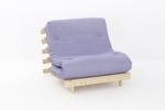 Comfy Living 3ft Wooden Futon Set with Lilac Mattress