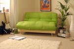 Comfy 4ft Wooden Futon Set with Lime Mattress