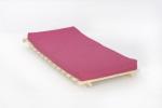 Cozy Small Pink Wooden Futon Set