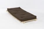 Cozy 2ft6 Wooden Futon Set with Chocolate Mattress
