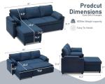 DURASPACE 2-in-1 Sofa Bed with Storage & USB