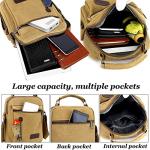 Stylish Large Canvas Crossbody Bag for Men