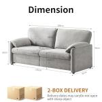 Comfy 3-Seater Chenille Sofa for Cozy Spaces