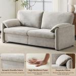 Comfy 3-Seater Chenille Sofa for Cozy Spaces