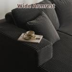 Litbird L-Shaped Modular Sofa with Chaise, Grey