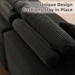Litbird L-Shaped Modular Sofa with Chaise, Grey