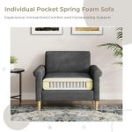 Vesgantti Grey Loveseat Sofa Set with Storage