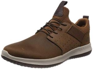 Skechers Men's Brown Slip-On Trainers, Size 9