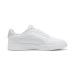 Puma Shuffle Unisex Sneakers in White/Gold, Size 4