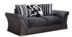 Black & Grey 3+2 Seater Sofa Set