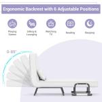 COSTWAY 4-in-1 Folding Sofa Bed Chair