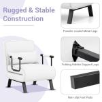 COSTWAY 4-in-1 Folding Sofa Bed Chair