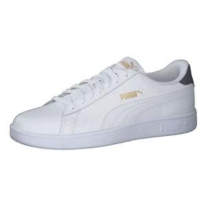 PUMA Smash V2 Sneaker for Everyone, White/Gold