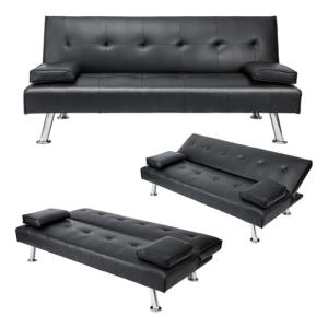 Modern 3-Seater Convertible Sofa with Adjustable Angles