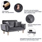Modern Gray 2-Seat Sofa for Kids