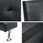 Modern 3-Seater Convertible Sofa with Adjustable Angles