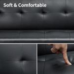 Modern 3-Seater Convertible Sofa with Adjustable Angles