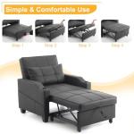 3-in-1 Convertible Sofa Bed with USB and Cup Holders