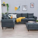 Modern 6-Seater L-Shaped Sofa for Living Room