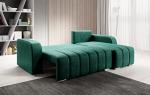 Grey Corner Sofa Bed with Storage Function