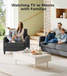 Cozy Grey Accent Armchair for Teen Rooms