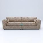 Beige 4-Seater Modern Luxury Sofa Lounge