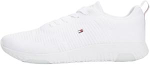 Tommy Hilfiger Men's White Knit Rib Trainers 11