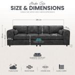 Beige 4-Seater Modern Luxury Sofa Lounge