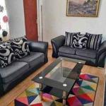 Shannon Farrow Chenille 3+2 Sofa, Grey/Black